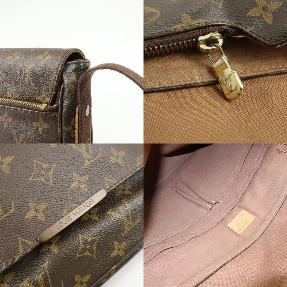 Louis Vuitton Monogram Beaubourg MM Messenger Bag Brown